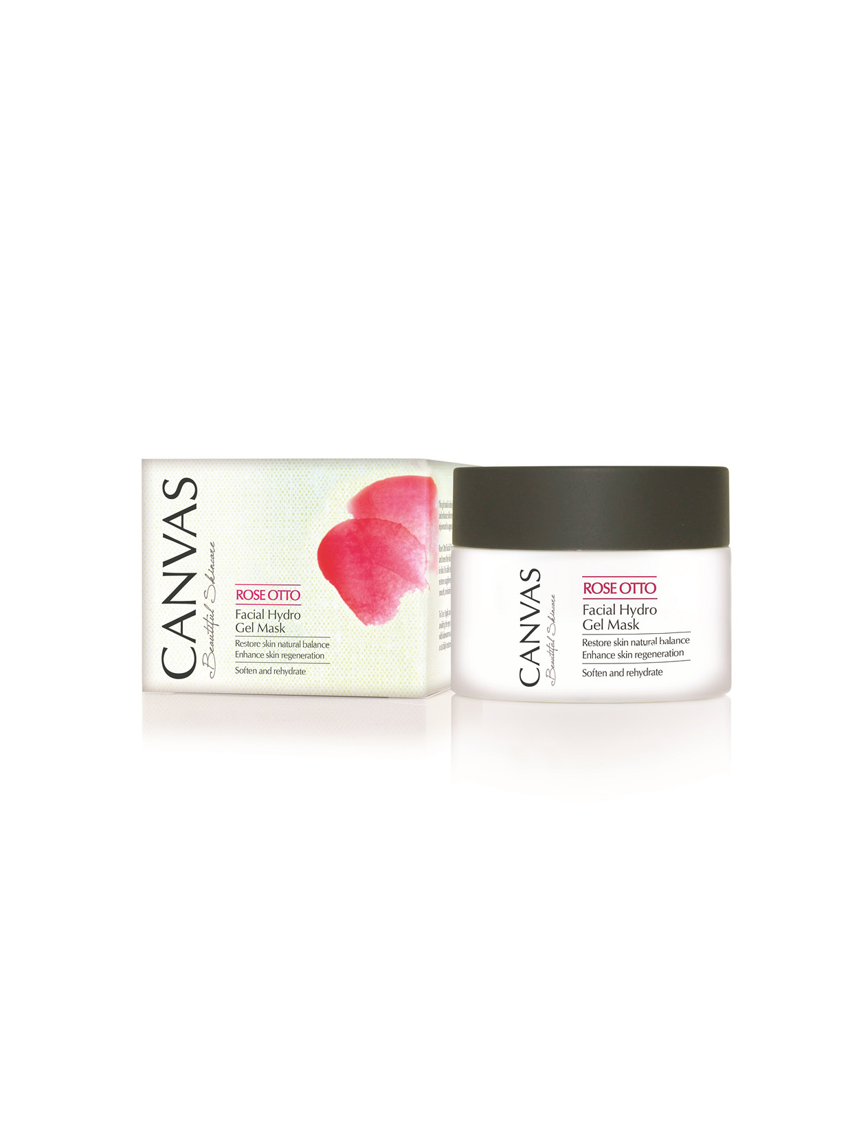 CANVAS_Rose Otto Facial Hydro Gel Mask_50ml_box+jar