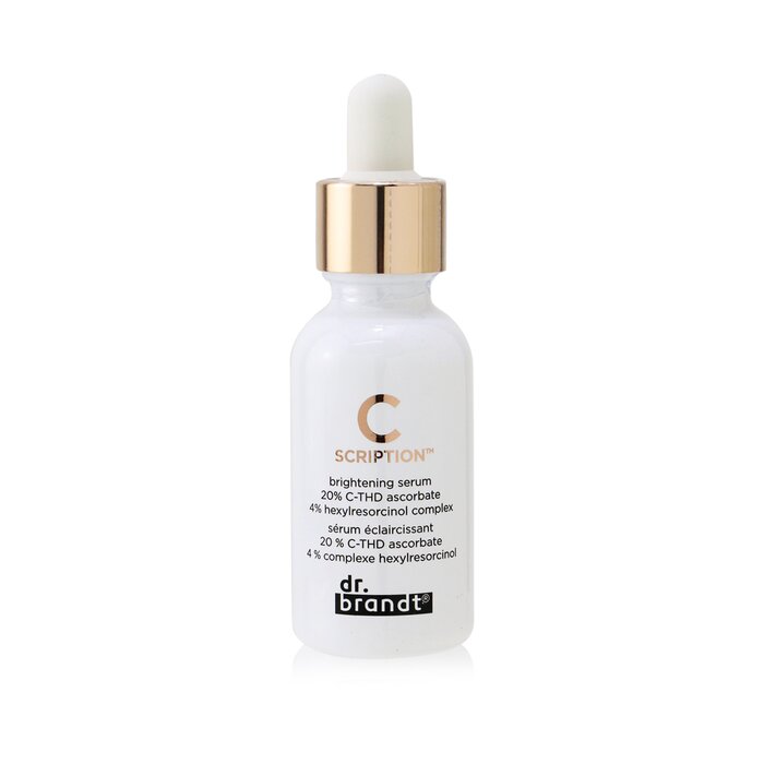 A brightening, ultra-concentrated facial serum Lightweight, silky fluid texture dissolves quickly into skin Powered by 25% brightening ingredients, including 20% THD-ascorbate, 4% hexylresorcinol complex & 1% plankton extract complex Helps synergistically lighten, fade dark spots & evens the complexion Boosts collagen production for enhanced firmness while improving the look of fine lines & wrinkles Protects skin against free radicals & signs of photo-aging Reveals a smoother, clearer & glowing complexion Perfect for all skin types Vegan & fragrance-free Hypoallergenic, non-comedogenic & dermatologist-tested