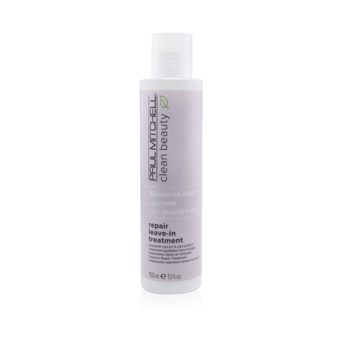 An award-winning, reparative leave-in conditioning cream Handcrafted with sustainably sourced ingredients of 83% natural origin that deliver professional results Formulated with organic amaranth extract & vegan pea protein to strengthen hair fiber Repairs weakened hair & restores it back to health Infused with a delicate floral musk scent to boost the mood Leaves hair soft, shiny & easy to comb Ideal for damaged, brittle hair Vegan, color-safe, free of sulfate, parabens & gluten