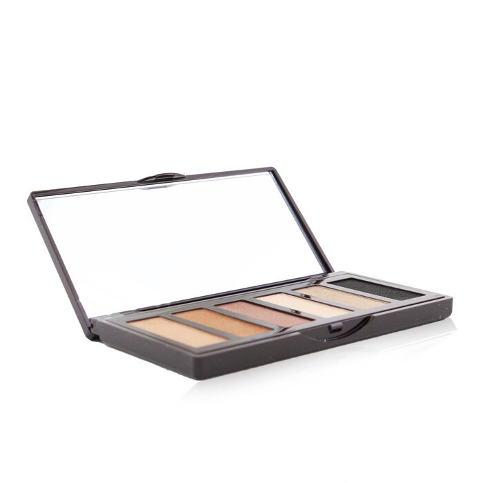 A mini 6-shade nude, 90s-inspired eyeshadow palette Features three cool, caramel brown shades & three warm, bronze shades Creates universally-flattering nude-toned, smokey eye magic Finely milled & blended with oils & waxes for a weightless, buildable, fluid-glide texture Micronized pigments offer enhanced matte color pay-off & blendability Delivers long-lasting pigment without creasing or patchiness Rich in pigments & emollients for a velvety-smooth, soft finish