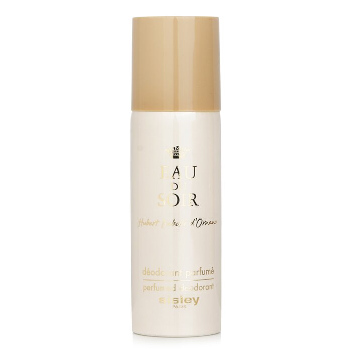 An alcohol-based spray deodorant Dries quickly allowing you to dress immediately Provides immediate freshness & effective protection throughout the day Scented with the subtle & refined notes of Eau du Soir Top notes are bergamot, lemon, basil, galbanum & wild herbs Middle notes are tomato leaves, jasmine, geranium, lily of the valley & plum Base notes are oak mouss accord, patchouli, vetiver & musk
