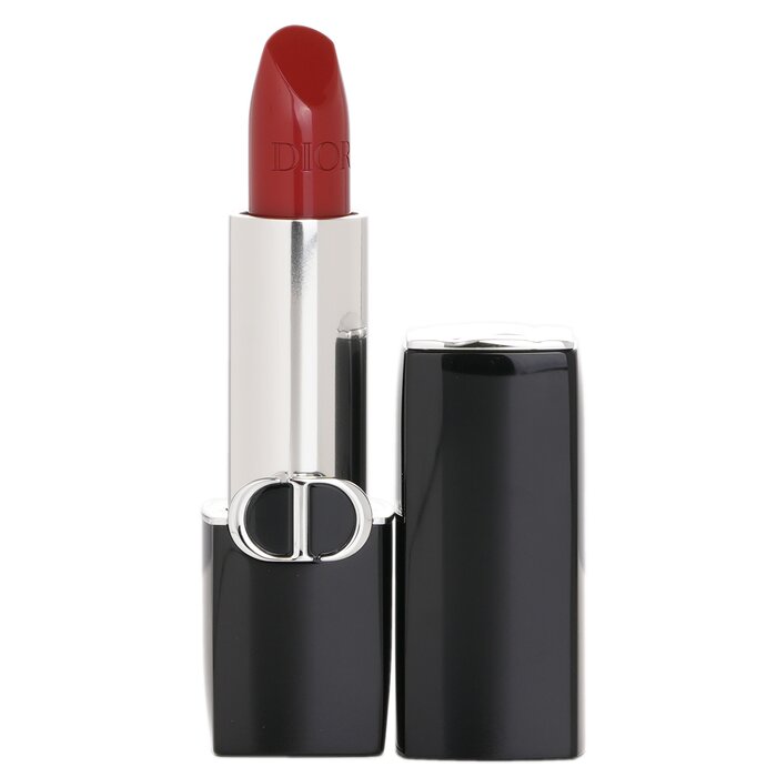 A luxurious lipstick designed to provide vibrant color & hydration Provide a smooth, enveloping texture in velvet or satin finishes for full, soft lips Formulated with red peony & pomegranate flower extracts of natural origin to nourish & protect the lips Shea butter complements the floral extracts’ protective action & offers intense comfort Help achieve a radiant, shapely look with intense color fidelity & a barely-there feel Lips are smooth for an even lip makeup look & ensure all-day comfort & long-lasting wear A true couture accessory dressed in signature Dior style, adorned with the emblematic cannage pattern & a CD band Ideal for those seeking a blend of couture color & hydrating care in their lipstick Comes in a wide range of shades & two finishes for limitless makeup looks