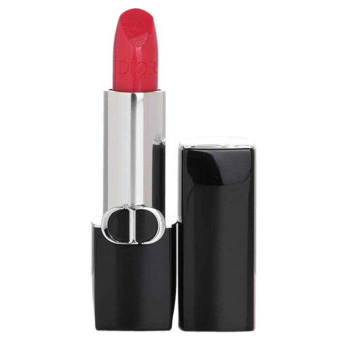 A luxurious lipstick designed to provide vibrant color & hydration Provide a smooth, enveloping texture in velvet or satin finishes for full, soft lips Formulated with red peony & pomegranate flower extracts of natural origin to nourish & protect the lips Shea butter complements the floral extracts’ protective action & offers intense comfort Help achieve a radiant, shapely look with intense color fidelity & a barely-there feel Lips are smooth for an even lip makeup look & ensure all-day comfort & long-lasting wear A true couture accessory dressed in signature Dior style, adorned with the emblematic cannage pattern & a CD band Ideal for those seeking a blend of couture color & hydrating care in their lipstick Comes in a wide range of shades & two finishes for limitless makeup looks