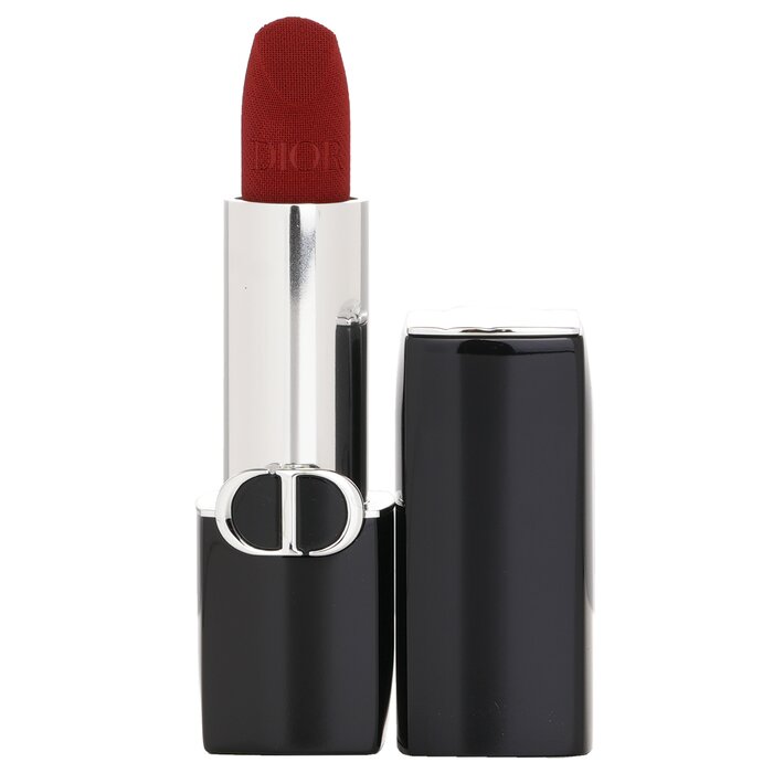 A luxurious lipstick designed to provide vibrant color & hydration Provide a smooth, enveloping texture in velvet or satin finishes for full, soft lips Formulated with red peony & pomegranate flower extracts of natural origin to nourish & protect the lips Shea butter complements the floral extracts’ protective action & offers intense comfort Help achieve a radiant, shapely look with intense color fidelity & a barely-there feel Lips are smooth for an even lip makeup look & ensure all-day comfort & long-lasting wear A true couture accessory dressed in signature Dior style, adorned with the emblematic cannage pattern & a CD band Ideal for those seeking a blend of couture color & hydrating care in their lipstick Comes in a wide range of shades & two finishes for limitless makeup looks
