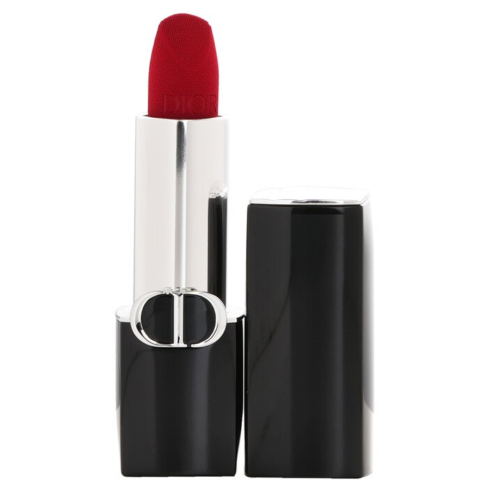A luxurious lipstick designed to provide vibrant color & hydration Provide a smooth, enveloping texture in velvet or satin finishes for full, soft lips Formulated with red peony & pomegranate flower extracts of natural origin to nourish & protect the lips Shea butter complements the floral extracts’ protective action & offers intense comfort Help achieve a radiant, shapely look with intense color fidelity & a barely-there feel Lips are smooth for an even lip makeup look & ensure all-day comfort & long-lasting wear A true couture accessory dressed in signature Dior style, adorned with the emblematic cannage pattern & a CD band Ideal for those seeking a blend of couture color & hydrating care in their lipstick Comes in a wide range of shades & two finishes for limitless makeup looks