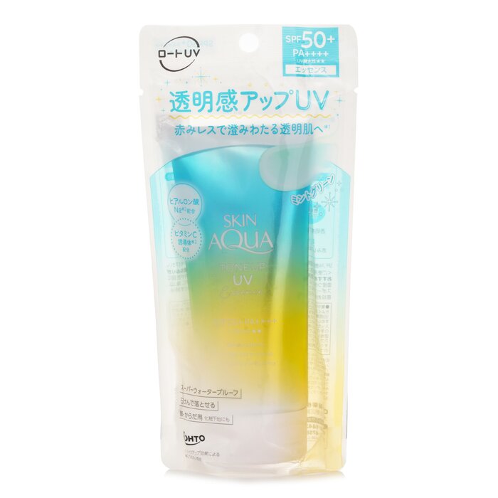 A lightweight UV essence designed to brighten skin tone & correct redness with mint green tint Delivers SPF50+ PA++++ protection while enhancing radiance using micro-strobe pearls that reflect light naturally Hydrates deeply with Hyaluronic Acid & Vitamin C derivative to improve moisture retention & skin clarity Soothes & protects with Pure Nuance Complex including Passionfruit, Prune & Rosa Roxburghii extracts for skin balance Absorbs quickly with a water-based texture that leaves a fresh, non-greasy finish suitable for layering Tones up skin with a mint green color blend that neutralizes redness & boosts natural transparency Suits all skin types including sensitive skin, allergy-tested & free from parabens & mineral oils Made in Japan