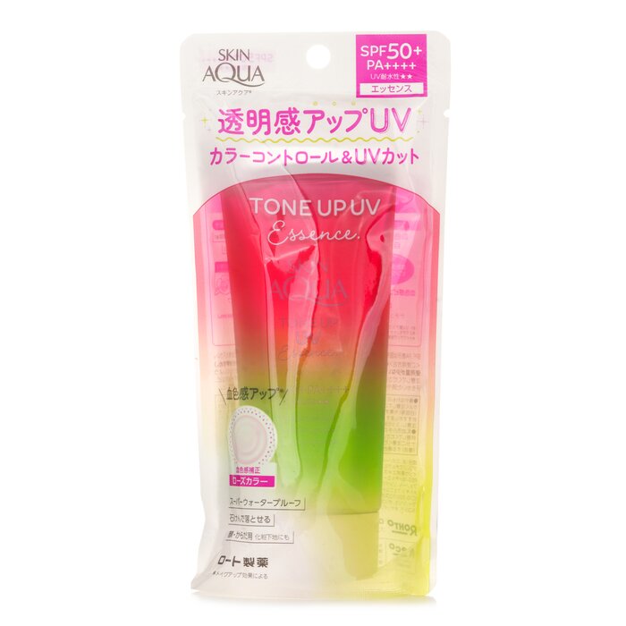 A lightweight UV essence designed to brighten skin tone & enhance radiance with rose tint Deliver SPF50+ PA++++ protection while correcting dullness using micro-strobe pearls that reflect light naturally Hydrate skin with Hyaluronic Acid & Vitamin C derivative to improve moisture retention & clarity Soothe & nourish with Pure Nuance Complex including Passionfruit, Prune & Rosa Roxburghii extracts for balance Absorb quickly with a water-based texture that leaves a fresh, non-greasy finish suitable for layering Tone up skin with a rosy-pink color blend that boosts natural glow & corrects uneven tone Suit all skin types including sensitive skin, allergy-tested & free from parabens & mineral oils Made in Japan